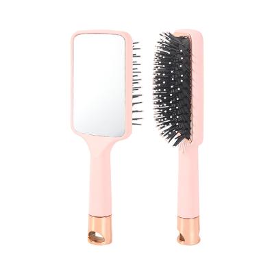 China For Home Use Baihe Glass Mirror Cushion And Hair Salon Convenient Plastic Hair Brush Kit With Plastic Handle for sale