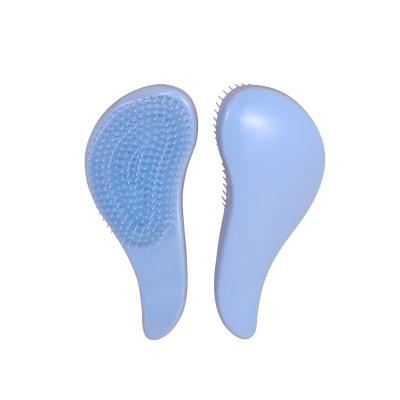 China Baihe Self Use Hair Cleaning Comb Home Quick Travel Small Size Plastic Foot Shaped Hair Brush for sale