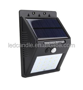 China ABS+Aluminum Motion Sensor Solar Light, Outdoor Holan 16 LED Rainproof Powered Security Light with 4 Smart Modes for Garden, Outdoors for sale