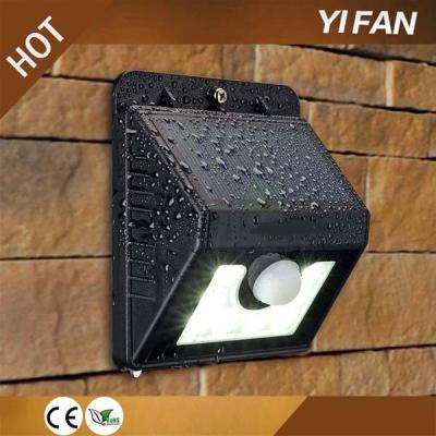 China 2017 8 Led Cool White Solar Powered Garden Light Outdoor Sensor Security Motion Activated Led Wall Lamp YF-1602-8 Outdoor Solar Outdoor Light for sale