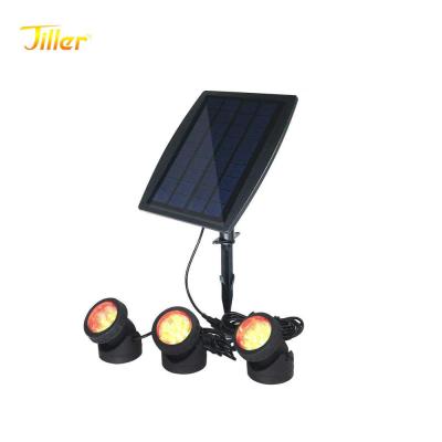 China Swimming Pool Safety Lights LED Pond Bottom Water Tank Waterproof Solar Spot Lights Outdoor Gardens Solar Powered Swimming Pool Lights for sale