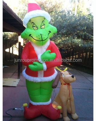 China Christmas / Attractive / Advertising Custom Inflatable The Grinch Balloon For Decoration HD-10 for sale