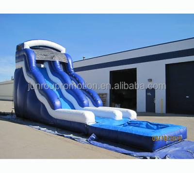 China 0.55mm PVC 18oz vinyl giant aqua inflatable water slide for sales SL-25 for sale