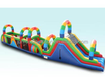 China 0.5mm OBS-05 18oz PVC Vinyl Promotional Inflatable Obstacle Course for sale