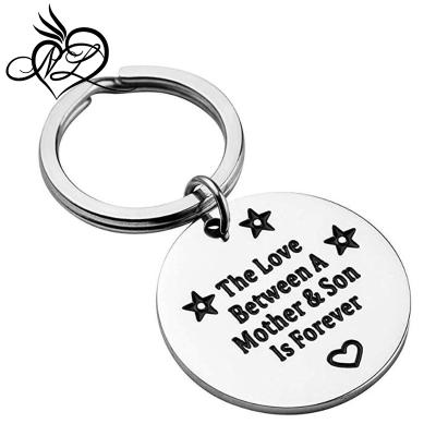 China Fashion Mom Key Chains Rings The Love Between Mother And Son Is Forever Keychains For Mothers Day for sale