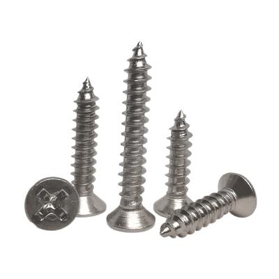 China Custom 304316 Non-Standard Flat Pan Self Tapping Stainless Steel KA Head Screw Small Cross Countersunk Self Tapping Screw for sale