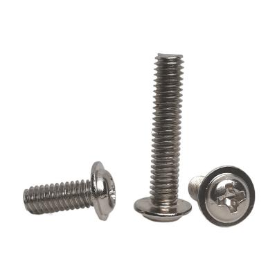 China Pan Wholesale M3 M4 M5 SS316/304 stainless steel cross recessed machine screws with guards around main machine screws for sale