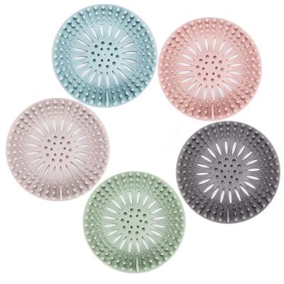 China Durable Modern Silicone Hair Catcher Drain Hole Cover Hair Stopper Shower Drain for Bathtub and Kitchen for sale