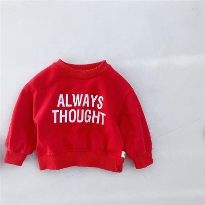 China New Children's Spring Products Children's Sweatshirts Baby Clothes Baby Pullover Letter Children's Anti-Shrink Hoodie for sale