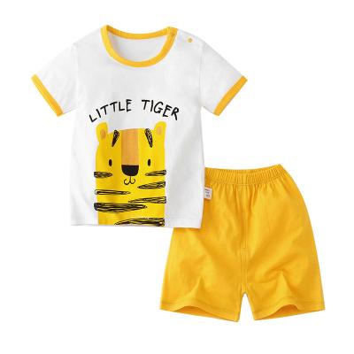 China New Wholesale Casual Short Sleeve Summer T Shirt For Kids Boys Clothing Sets for sale