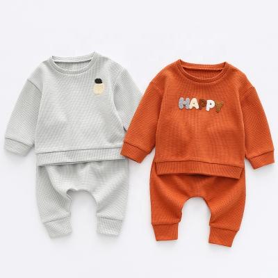 China Cotton Baby Kid Casual Clothes Wear Two Pieces Children's Clothing Boy's T-shirt Dress Set for sale