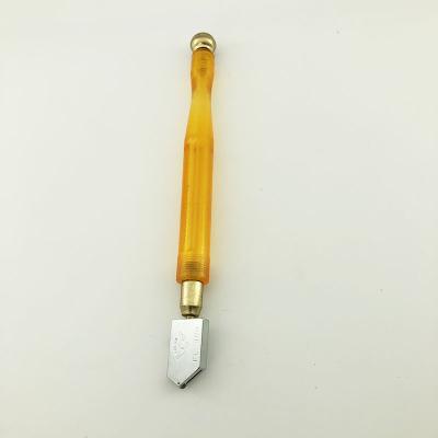 China Hot Selling Glas Handle Glass Cutter Diamond Blade Yellow Plastic Glass Cutter For Cutting Glass for sale