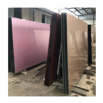 China Contemporary Wholesale Painted Glass Sheets For Kitchen Decorative Glass Price for sale