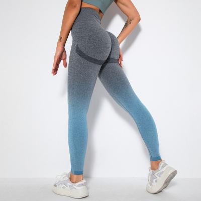 China Wholesale Breathable Sexy Fitness Girls Butt Leggings Seamless Sportswear Yoga Wear Crac! crack! for women for sale