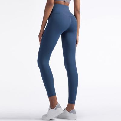 China New Solid Color Gym Fashion Breathable Drop Ship High Waist Butt Crack! crack! Lift Tights Womens Yoga Leggings Pants for sale