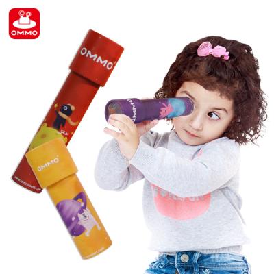 China Paper& Wholesale Plastic Magic Kaleidoscope Classic Toys Colorful Wooden Kaleidoscope For Kids Magic Telescope Toy for sale