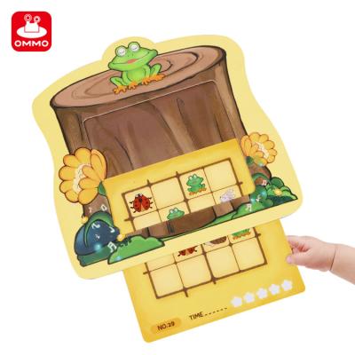 China Paper Children's Puzzle Game Jiugongge Advanced Logical Thinking Kindergarten Students Sudoku Board Game Practicing Toys for sale