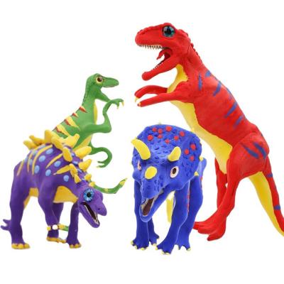 China Handmade Educational Dinosaur Excavation Assembly Assembly Archaeological Fossil Model Steam Set Gift Stuffed Ommo Children's Toys for sale