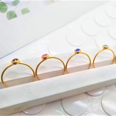 China Customed Factory Wholesale Stainless Steel Rings Crystal Stainless Steel Rings Stainless Steel Jewelry Rings for sale