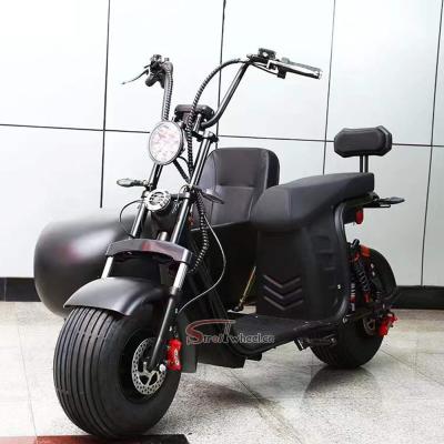 China 1000W 60V 12AH electric scooter unisex electric scooter 3 wheel battery with electric side car citycoco bike scooter for sale