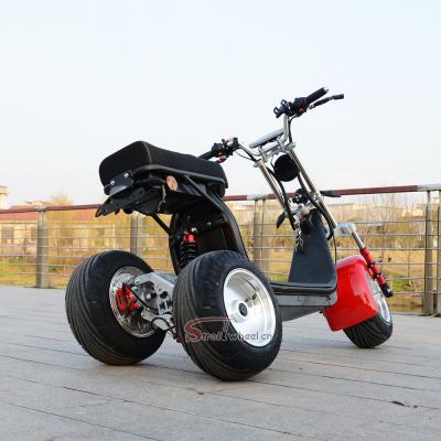 China 4000W 60V 40AH battery unisex electric scooter 3 wheel with electric pedal citycoco bike scooter for sale