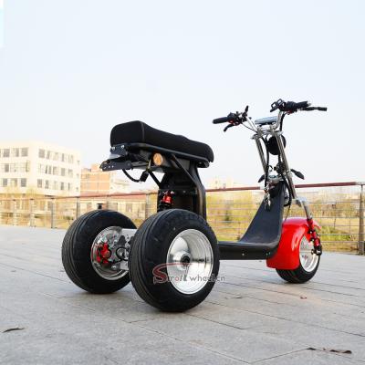 China Electric scooter unisex 3 wheel electric scooter with pedal citycoco electric bike 4000W 60V 40AH battery scooter for sale