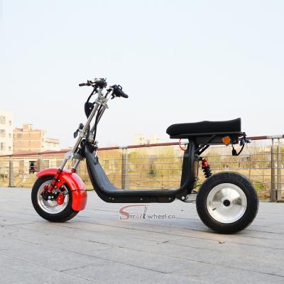 China Electric scooter 3 wheel 2*2000W 60V 2*20AH unisex battery electric scooter with electric pedal citycoco bike scooter for sale