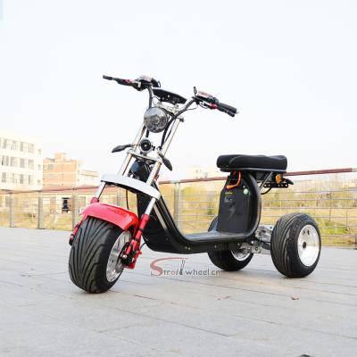 China 2000W 60V 40AH unisex electric scooter 3 wheel electric scooter with electric pedal citycoco bike scooter for sale