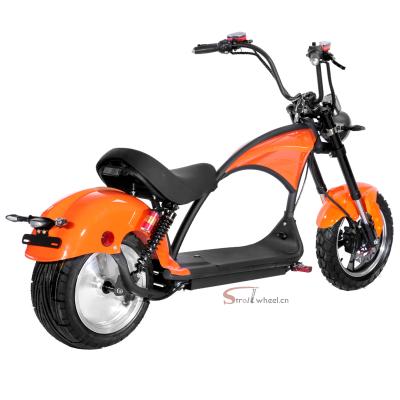 China Motorcycle Stock Warehouse Europe 2022 Electric Scooter Chopper Fat Tire 3000W Citycoco Unisex Electric Bike for sale