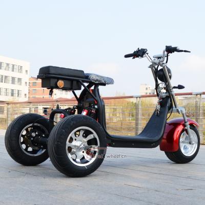 China Electric scooter 3 wheel 2000W 60V 40AH unisex battery electric scooter with pedal citycoco scooter with spark for sale