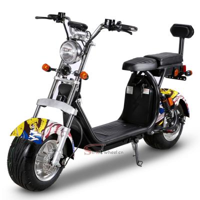 China Legal Two Wheel Unisex Big Fat Tire On Road EEC COC Adult Electric Motorcycle Citycoco Electric Scooters for sale