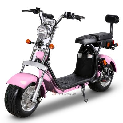 China Warehouse 2000W 20AH unisex popular European style electric scooter with big wheels fashion city citycoco chopper for sale