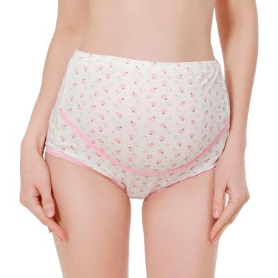 China New Breathable Maternity Apple Printing Maternity Panties High Waisted Pregnant Women Adjustable Underwear for sale