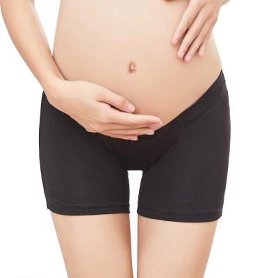 China Pregnant Women Summer Slim Boxer Low Waist Breathable V-Belly Lift Shorts Anti-failure Safety Pants Pregnancy Gaiters for sale