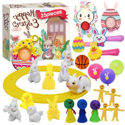 China Easter DIY Toy Customized Joy Adult Stress Relief Toy Easter Countdown Blind Box Pinch Calendar Key Chain Set for sale