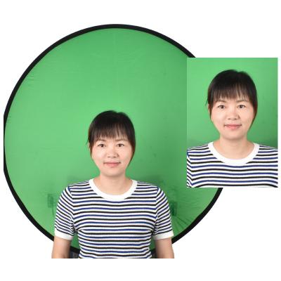 China Folds up to a small size portable newcomer webcam backdrop for video chats, zoom, skype, video calls Carry Chair Green Easy Backdrop for sale