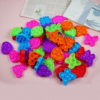 China Sress Reliever Toys Blind Box Ball Squeeze 2022 Kids Gifts Key Chain Toys Single Hand Silicone Rainbow Relaxation Anti-Anxiety Toy for sale