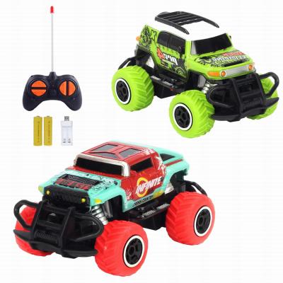 China 1/43 Cheap Vehicle Radio Control Pickup Truck Model RC Car 2WD Auto Return Remote Control Off-Road High Speed ​​Racing For Kids for sale