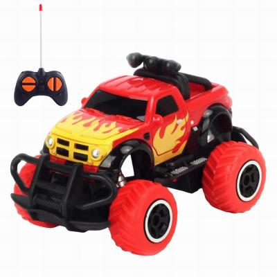 China New Design Auto Return 4CH Radio Control Model Race Pickup Truck 2WD Mini RC Car Off Road Remote Control Vehicle for Kids Play for sale