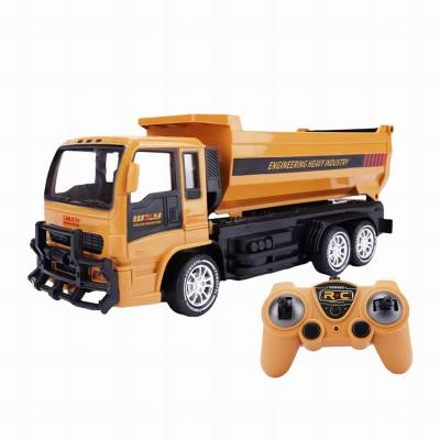 China 1:24 Channel 2.4Ghz 6 Channel Auto Rc Tipper Engineering Car Alloy Return And Plastic Tipping Bucket Remote Control Dump Truck For Children's Gift for sale