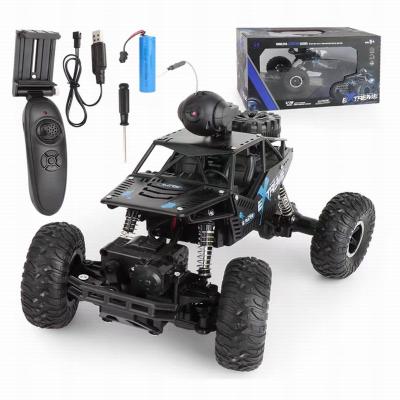 China Newest 2.4G Off Road App Controlled Remote Control Climbing Car With Camera And Dual FPV HD Wireless Control 4WD RC Toy Car For Children Adult for sale