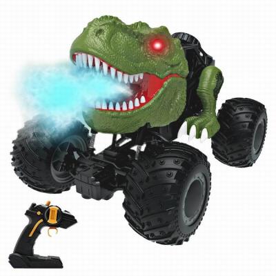 China Popular Auto Return Dinosaur 4WD Off Road Jet Stop RC Car 2.4G Simulation Dinosaur Drift Rechargeable Remote Control Truck For Kids Play for sale