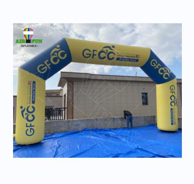 China Advertising/event/promotion/inflatable arcade decoration advertising, start finish line/inflatable sport arch with sticky banners for sale