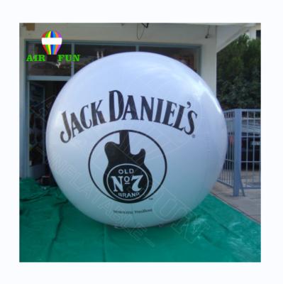 China Commercial Outdoor Inflatable Decoration Red Helium Airfun Balloon Customized Advertising/Event/Promotion/LOGO With LED Light Inflatable Sky Advertising Balloon for sale