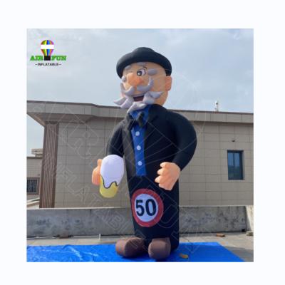 China High Inflatable Advertising/Event/Promotion/Decoration 4.5m Abraham Model, Giant Holland Comics, Inflatable Old Man for sale