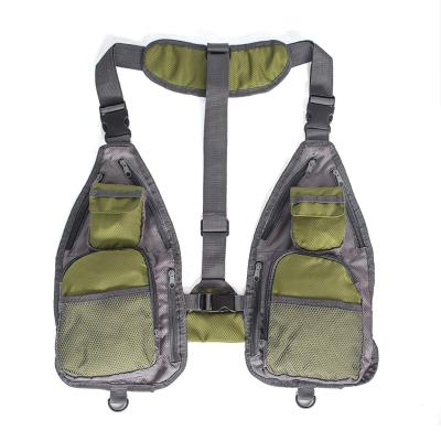 China Good Quality Nylon Suitable Price Adjustable Strap Fishing Vest Outdoor Backpack for sale