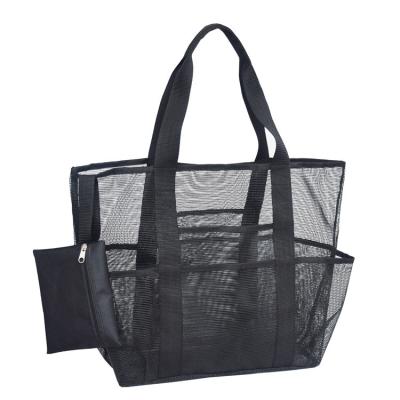 China Fashion Guaranteed Appropriate Price Large Quality Foldable Mesh Tote Beach Bag for sale