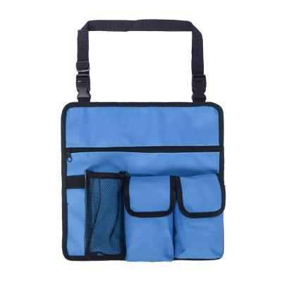 China 12.5*13inches Polyester Beach Chair Organizer Custom Printed Reusable Sustainable Snack Bag for sale