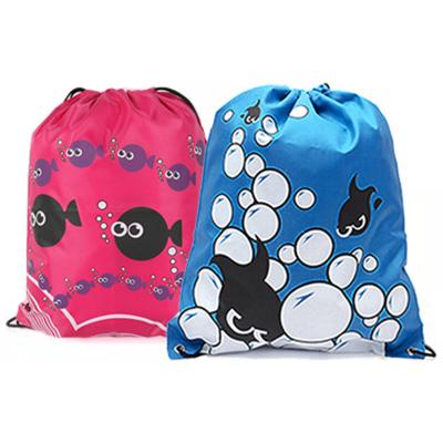 China Professional Manufacturer Waterproof Blue Pink Backpack Polyester Gym Bag for sale