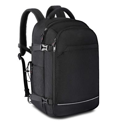 China No Computer Fashion Black Polyerster Casual Backpack Customized Bag for sale